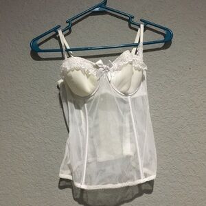 White Lace Lingerie Top